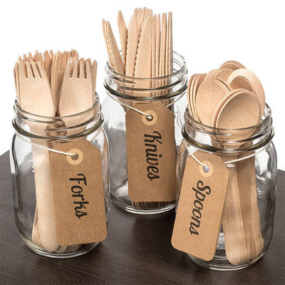 17cm Biodegradable Disposable Tableware Knife Fork Spoon Set