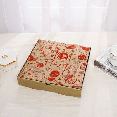 ISO9000 Grease Resistant Pizza Takeaway Boxes Corrugated Board