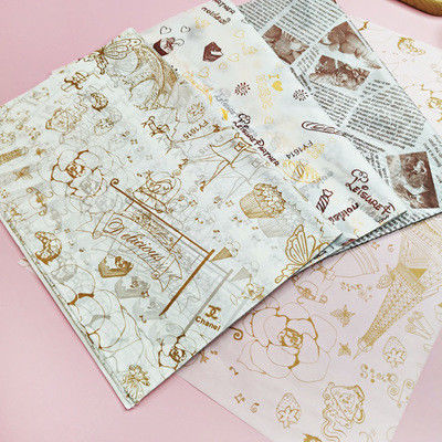 Sandwich Oil Absorption Printed Greaseproof Paper 27.5*29.5CM