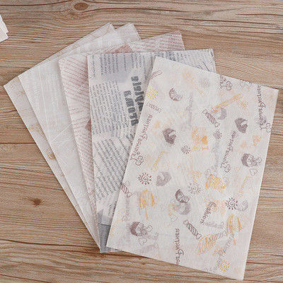 Sandwich Oil Absorption Printed Greaseproof Paper 27.5*29.5CM