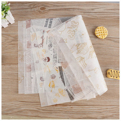 Sandwich Oil Absorption Printed Greaseproof Paper 27.5*29.5CM