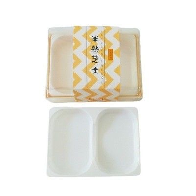 Biodegradable Bread Pastry Dessert Takeaway Boxes OEM ODM Swiss Roll Cake Packaging