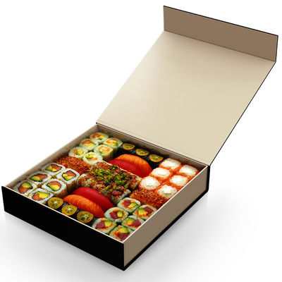 ISO9001 Lamination Varnish Sushi Takeaway Boxes