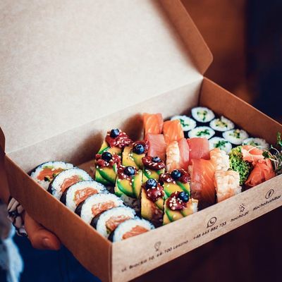 Cardboard Paper Sushi Takeaway Boxes