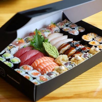 Cardboard Paper Sushi Takeaway Boxes
