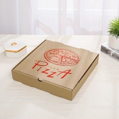 ISO9000 Grease Resistant Pizza Takeaway Boxes Corrugated Board