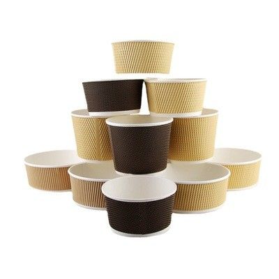 SGS Sundae Bowls Disposable Ice Cream Cups Glossy Lamination